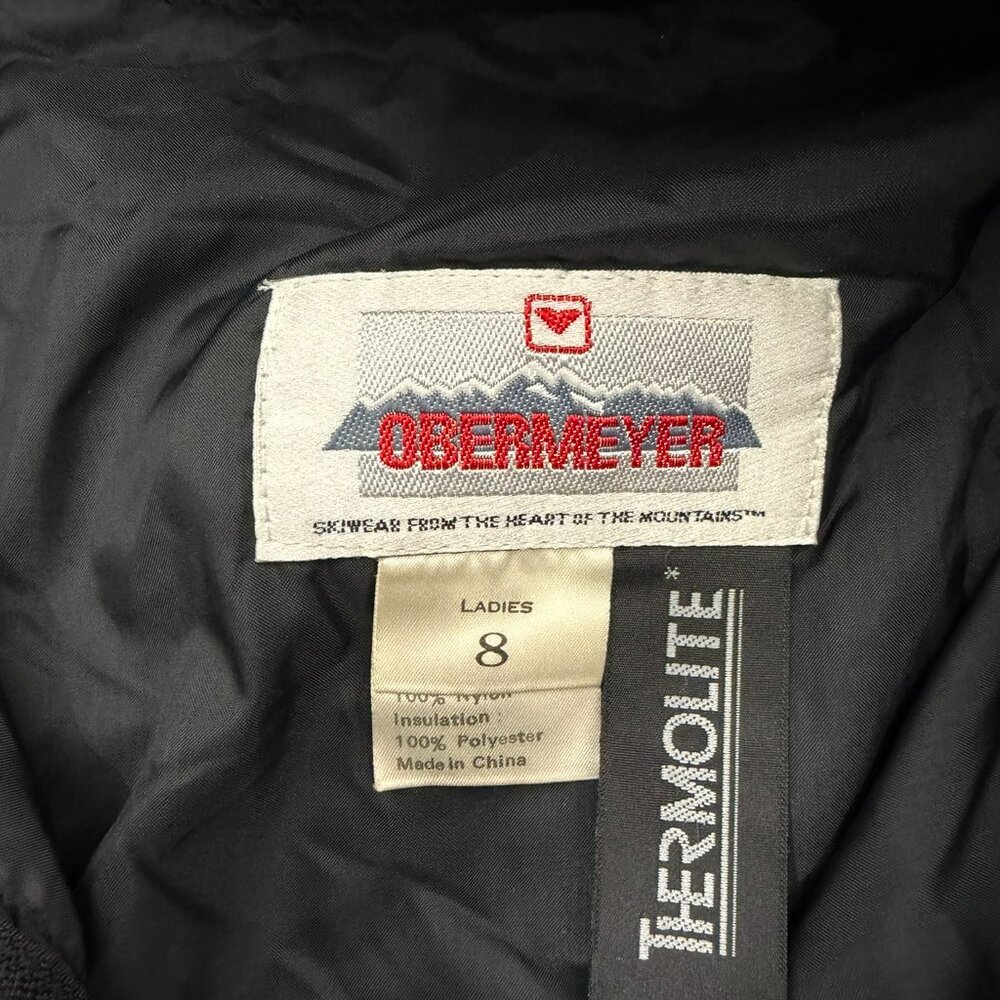 Obermeyer Women Stiletto Stirrup Belted Black Ski Snow Pants Size 8 - Picture 5 of 11